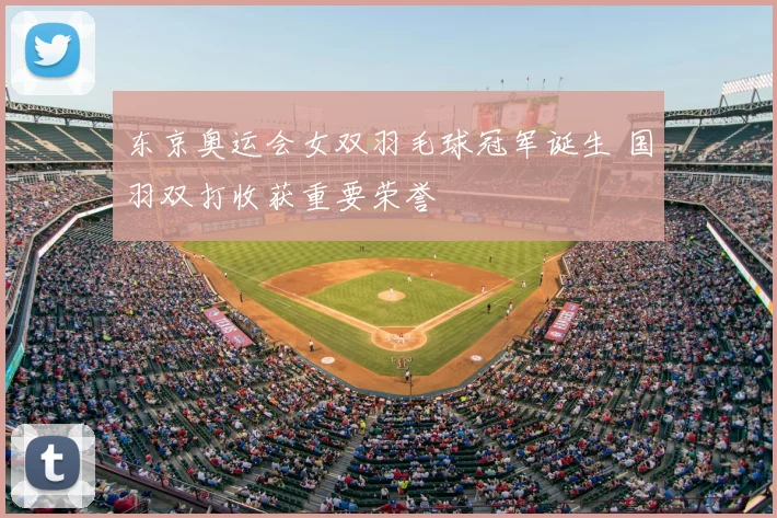 东京奥运会女双羽毛球冠军诞生 国羽双打收获重要荣誉