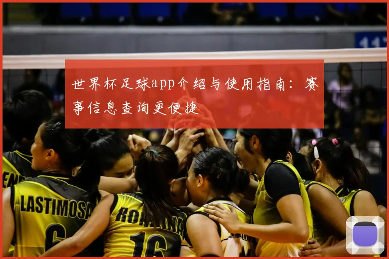 世界杯足球app介绍与使用指南:赛事信息查询更便捷